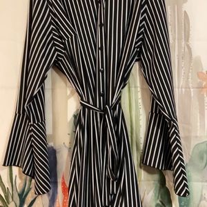 Plus-Size Striped Dress